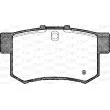Jeu de 4 plaquettes de frein arrière OPEN PARTS BPA0325.22 - Visuel 2