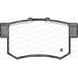 Jeu de 4 plaquettes de frein arrière OPEN PARTS BPA0325.32 - Visuel 2