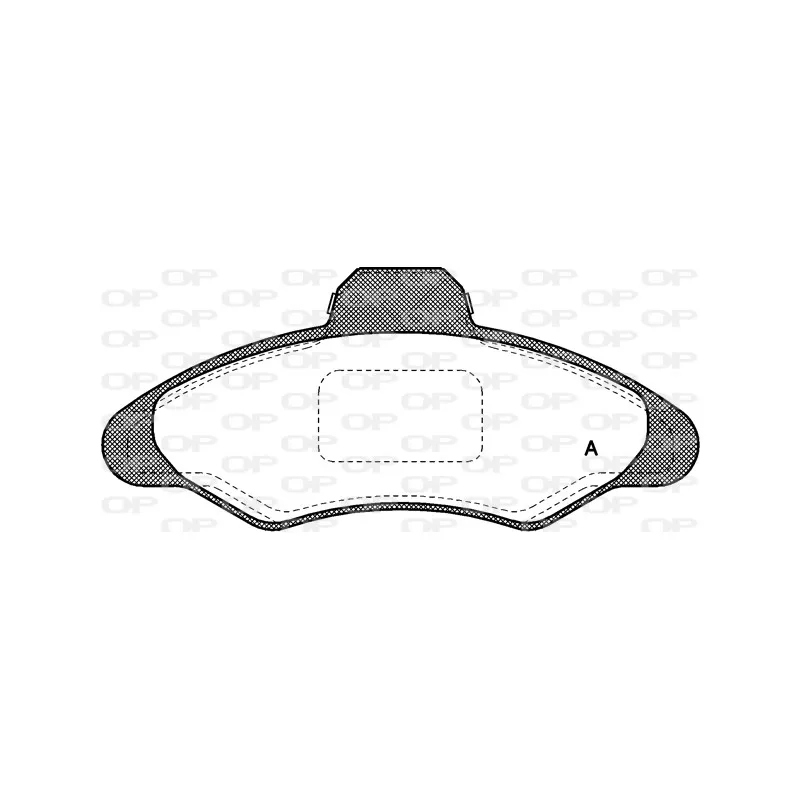 Jeu de 4 plaquettes de frein avant OPEN PARTS BPA0331.00