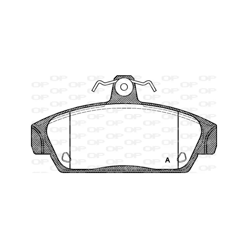 Jeu de 4 plaquettes de frein avant OPEN PARTS BPA0336.00