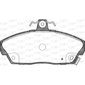 Jeu de 4 plaquettes de frein avant OPEN PARTS BPA0337.02