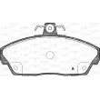 Jeu de 4 plaquettes de frein avant OPEN PARTS BPA0337.02 - Visuel 2