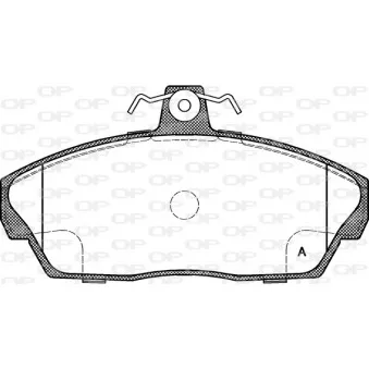 Jeu de 4 plaquettes de frein avant OPEN PARTS BPA0337.10