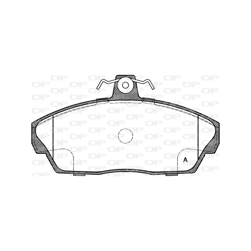 Jeu de 4 plaquettes de frein avant OPEN PARTS BPA0337.10