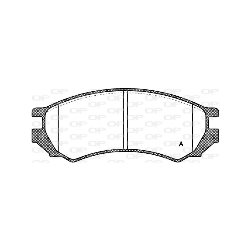 Jeu de 4 plaquettes de frein avant OPEN PARTS BPA0344.00