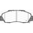 Jeu de 4 plaquettes de frein avant OPEN PARTS BPA0351.32 - Visuel 1