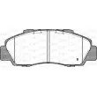 Jeu de 4 plaquettes de frein avant OPEN PARTS BPA0351.32 - Visuel 2
