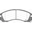 Jeu de 4 plaquettes de frein avant OPEN PARTS BPA0354.02 - Visuel 1