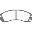 Jeu de 4 plaquettes de frein avant OPEN PARTS BPA0354.22 - Visuel 1