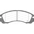 Jeu de 4 plaquettes de frein avant OPEN PARTS BPA0354.22 - Visuel 2
