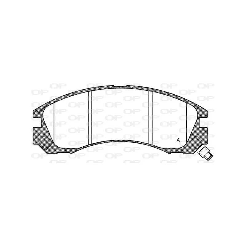 Jeu de 4 plaquettes de frein avant OPEN PARTS BPA0354.32
