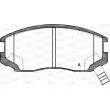 Jeu de 4 plaquettes de frein avant OPEN PARTS BPA0357.22 - Visuel 1