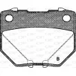 Jeu de 4 plaquettes de frein arrière OPEN PARTS BPA0365.21 - Visuel 2