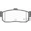 Jeu de 4 plaquettes de frein arrière OPEN PARTS BPA0366.22 - Visuel 1