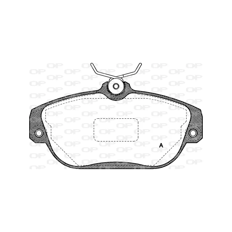 Jeu de 4 plaquettes de frein avant OPEN PARTS BPA0368.10