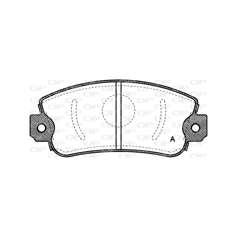 Jeu de 4 plaquettes de frein avant OPEN PARTS BPA0372.00