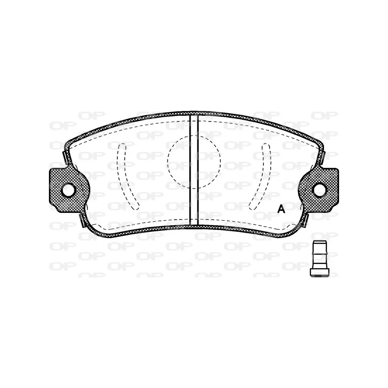 Jeu de 4 plaquettes de frein avant OPEN PARTS BPA0372.02