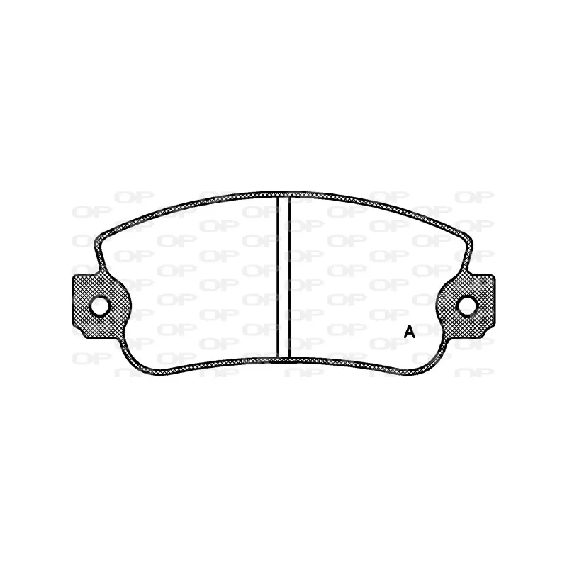 Jeu de 4 plaquettes de frein avant OPEN PARTS BPA0372.30