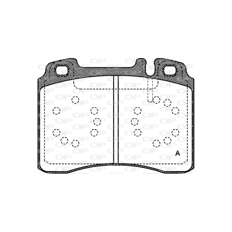 Jeu de 4 plaquettes de frein avant OPEN PARTS BPA0379.00
