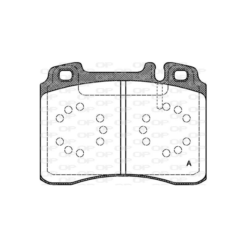Jeu de 4 plaquettes de frein avant OPEN PARTS BPA0379.20