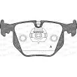 Jeu de 4 plaquettes de frein arrière OPEN PARTS BPA0381.30 - Visuel 1