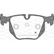 Jeu de 4 plaquettes de frein arrière OPEN PARTS BPA0381.30 - Visuel 2