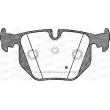 Jeu de 4 plaquettes de frein arrière OPEN PARTS BPA0381.40 - Visuel 2