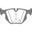 Jeu de 4 plaquettes de frein arrière OPEN PARTS BPA0381.60 - Visuel 2