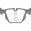 Jeu de 4 plaquettes de frein arrière OPEN PARTS BPA0381.70 - Visuel 2