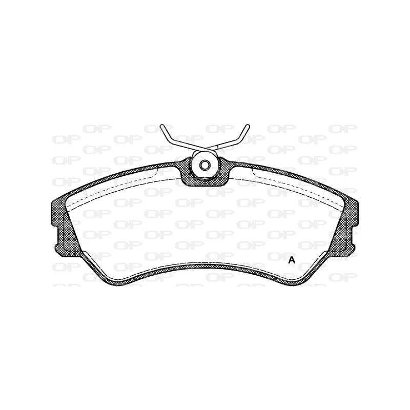 Jeu de 4 plaquettes de frein avant OPEN PARTS BPA0383.00