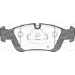 Jeu de 4 plaquettes de frein avant OPEN PARTS BPA0384.00 - Visuel 1