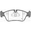 Jeu de 4 plaquettes de frein avant OPEN PARTS BPA0384.40 - Visuel 1