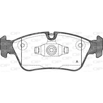 Jeu de 4 plaquettes de frein avant OPEN PARTS BPA0384.60