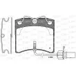 Jeu de 4 plaquettes de frein avant OPEN PARTS BPA0385.11 - Visuel 1