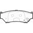Jeu de 4 plaquettes de frein avant OPEN PARTS BPA0389.12 - Visuel 1