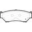Jeu de 4 plaquettes de frein avant OPEN PARTS BPA0389.12 - Visuel 2