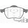Jeu de 4 plaquettes de frein avant OPEN PARTS BPA0390.02 - Visuel 1
