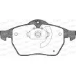 Jeu de 4 plaquettes de frein avant OPEN PARTS BPA0390.10 - Visuel 1