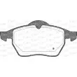 Jeu de 4 plaquettes de frein avant OPEN PARTS BPA0390.10 - Visuel 2