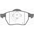 Jeu de 4 plaquettes de frein avant OPEN PARTS BPA0390.20 - Visuel 1