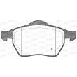 Jeu de 4 plaquettes de frein avant OPEN PARTS BPA0390.22 - Visuel 2