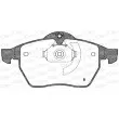 Jeu de 4 plaquettes de frein avant OPEN PARTS BPA0390.32 - Visuel 2