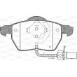 Jeu de 4 plaquettes de frein avant OPEN PARTS BPA0390.52 - Visuel 1