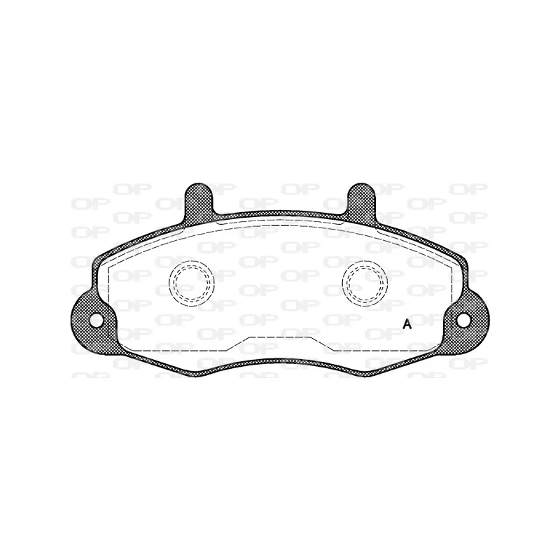 Jeu de 4 plaquettes de frein avant OPEN PARTS BPA0391.00