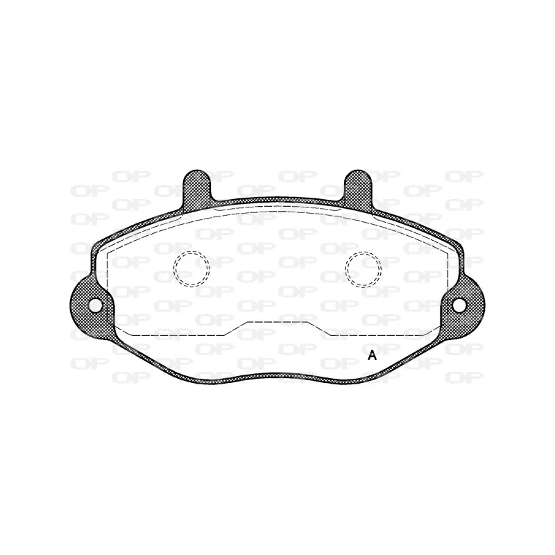 Jeu de 4 plaquettes de frein avant OPEN PARTS BPA0392.00