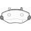 Jeu de 4 plaquettes de frein avant OPEN PARTS BPA0392.02 - Visuel 1