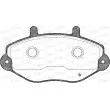 Jeu de 4 plaquettes de frein avant OPEN PARTS BPA0392.02 - Visuel 2