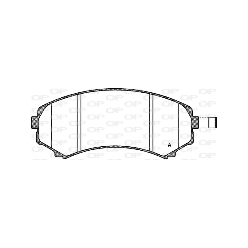 Jeu de 4 plaquettes de frein avant OPEN PARTS BPA0396.10