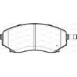 Jeu de 4 plaquettes de frein avant OPEN PARTS BPA0397.22 - Visuel 1