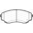 Jeu de 4 plaquettes de frein avant OPEN PARTS BPA0397.22 - Visuel 2